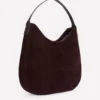 Suede Hobo Bag Bitter Chocolate Suede Hobo Bag Bitter Chocolate