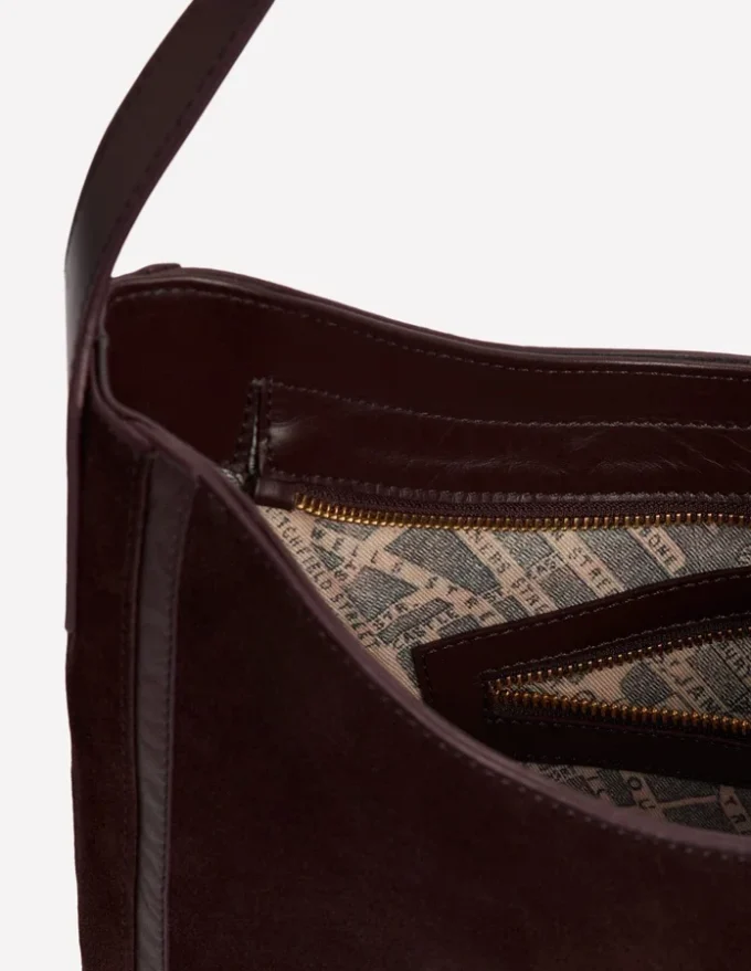 Suede Hobo Bag Bitter Chocolate Suede Hobo Bag Bitter Chocolate