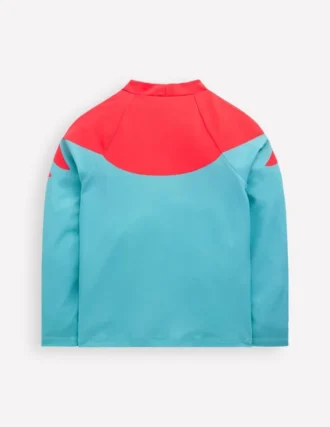 Sun Safe Fun Rash Vest Aqua Sea Blue Crab