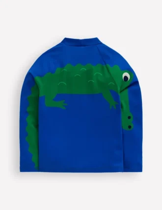 Sun Safe Fun Rash Vest Blue Croc