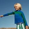 Sun Safe Fun Rash Vest Blue Croc
