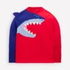 Sun Safe Fun Rash Vest Rockabilly Red Shark