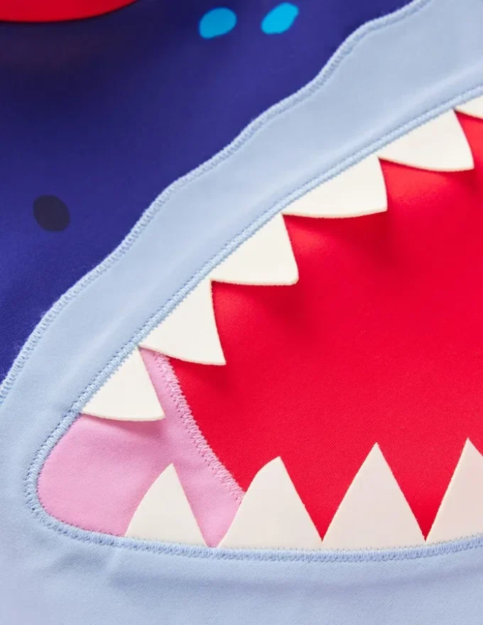 Sun Safe Fun Rash Vest Rockabilly Red Shark