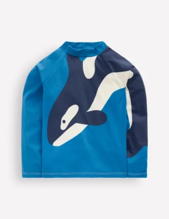 Sun Safe Fun Rash Vest Swimming Whale