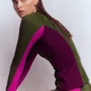 Sun Safe Raglan Guard Top Khaki Colourblock Sun Safe Raglan Guard Top Khaki Colourblock