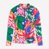 Sun Safe Raglan Guard Top Multi, Leafy Cascade