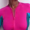Sun Safe Raglan Guard Top Pink Colourblock Sun Safe Raglan Guard Top Pink Colourblock