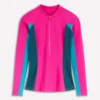 Sun Safe Raglan Guard Top Pink Colourblock Sun Safe Raglan Guard Top Pink Colourblock