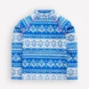 Sunsafe Patterned Rash Vest Azure Blue Woodblock Sunsafe Patterned Rash Vest Azure Blue Woodblock
