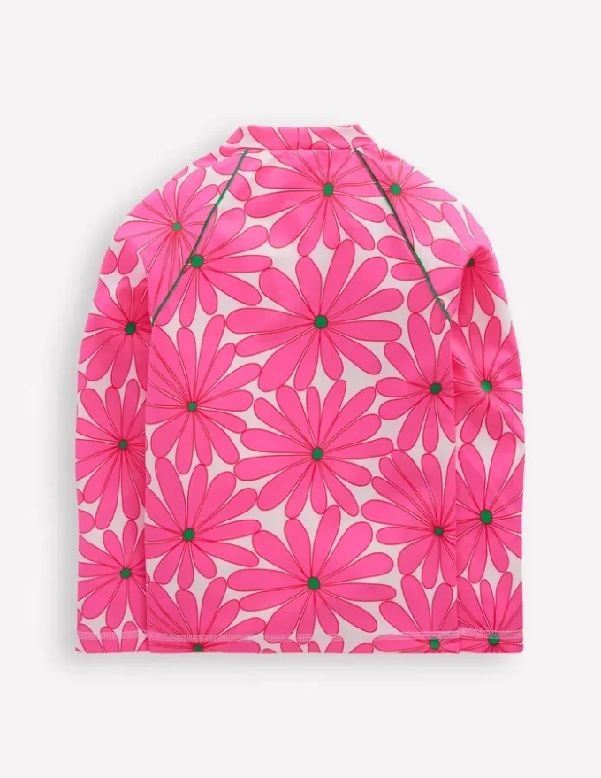 Sunsafe Patterned Rash Vest Festival Pink Daisy Sunsafe Patterned Rash Vest Festival Pink Daisy