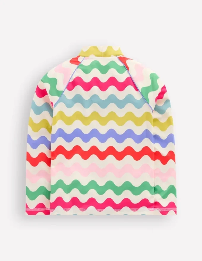 Sunsafe Patterned Rash Vest Multi Wave Sunsafe Patterned Rash Vest Multi Wave