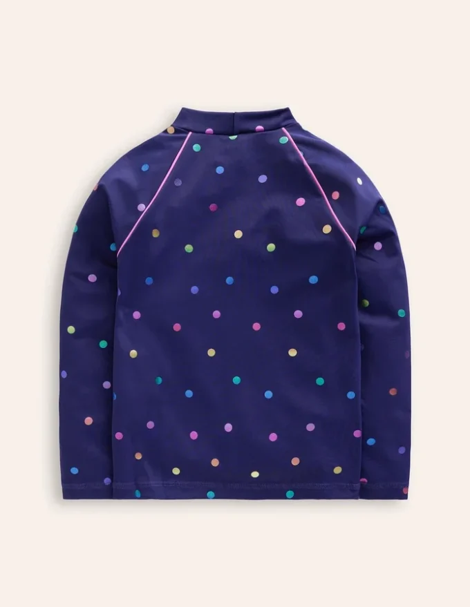 Sunsafe Patterned Rash Vest Rainbow Foil Confetti Spot Sunsafe Patterned Rash Vest Rainbow Foil Confetti Spot
