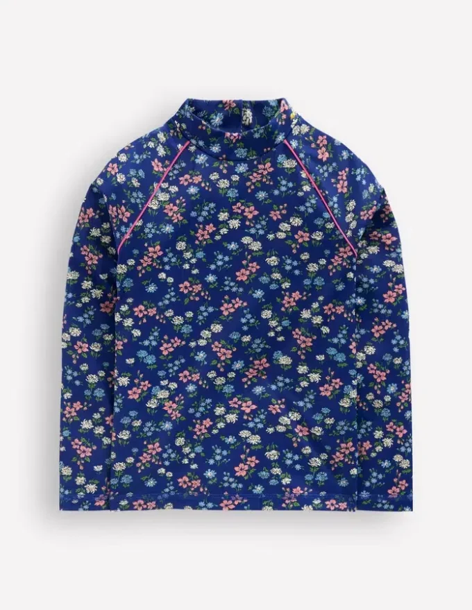 Sunsafe Patterned Rash Vest Sapphire Blue Meadow Floral Sunsafe Patterned Rash Vest Sapphire Blue Meadow Floral