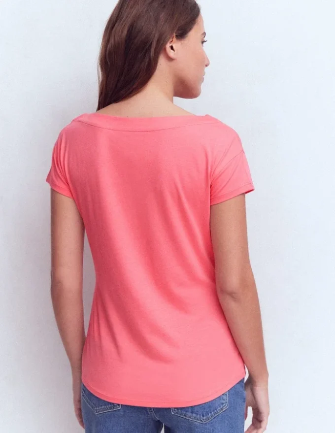 Supersoft Boat Neck T-Shirt Azalea Pink