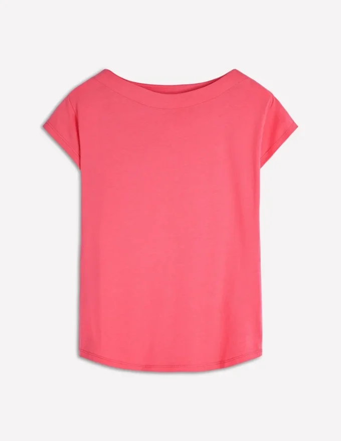 Supersoft Boat Neck T-Shirt Azalea Pink