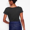 Supersoft Boat Neck T-Shirt Black