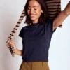 Supersoft Boat Neck T-Shirt Navy