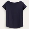 Supersoft Boat Neck T-Shirt Navy