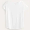 Supersoft Boat Neck T-Shirt White Supersoft Boat Neck T-Shirt White