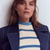 Supersoft Frill Detail Top Captains Blue Supersoft Frill Detail Top Captains Blue