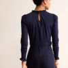 Supersoft Frill Detail Top Navy Supersoft Frill Detail Top Navy