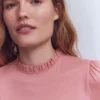Supersoft Frill Detail Top Vintage Rose Supersoft Frill Detail Top Vintage Rose