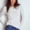 Supersoft Frill Detail Top White Supersoft Frill Detail Top White