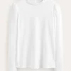 Supersoft Frill Detail Top White Supersoft Frill Detail Top White