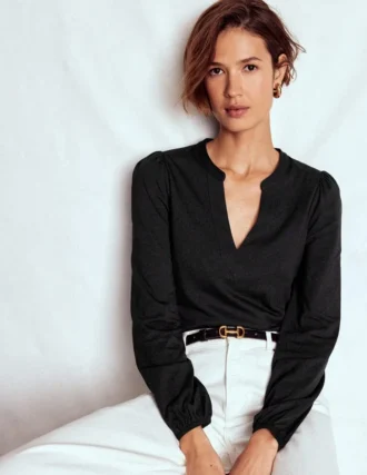 Supersoft Notch Top Black