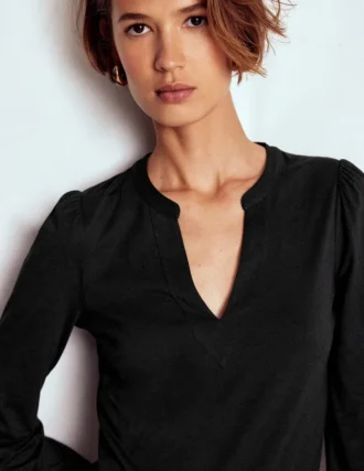 Supersoft Notch Top Black