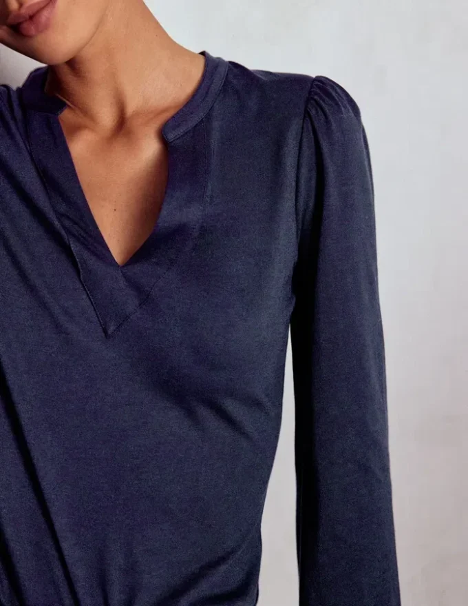 Supersoft Notch Top Navy Supersoft Notch Top Navy