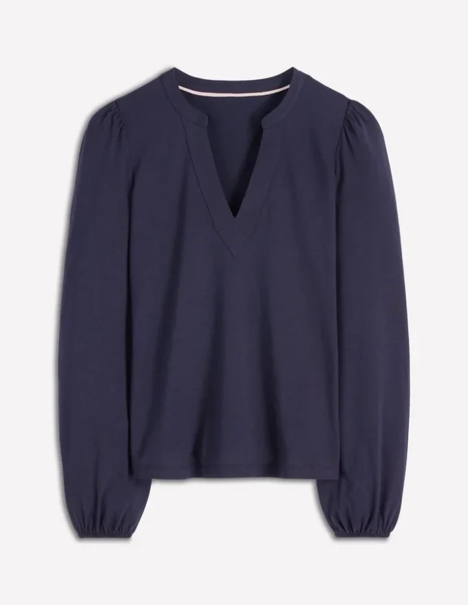Supersoft Notch Top Navy Supersoft Notch Top Navy