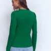 Supersoft Open Neck Henley Jewel Green Supersoft Open Neck Henley Jewel Green