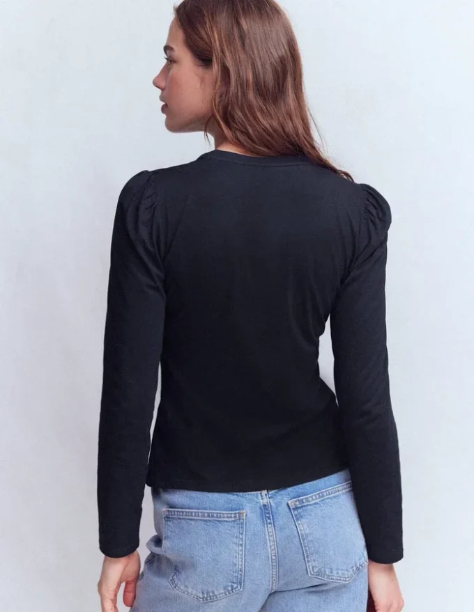 Supersoft Open Neck Henley Navy Supersoft Open Neck Henley Navy