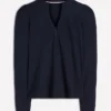 Supersoft Open Neck Henley Navy Supersoft Open Neck Henley Navy
