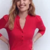 Supersoft Open Neck Henley Pomegranate Supersoft Open Neck Henley Pomegranate