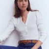 Supersoft Open Neck Henley White Supersoft Open Neck Henley White