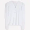 Supersoft Open Neck Henley White Supersoft Open Neck Henley White
