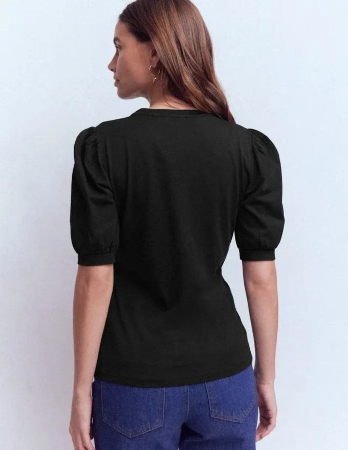 Supersoft Short Sleeve Henley Black Supersoft Short Sleeve Henley Black