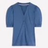 Supersoft Short Sleeve Henley Denim Blue Supersoft Short Sleeve Henley Denim Blue