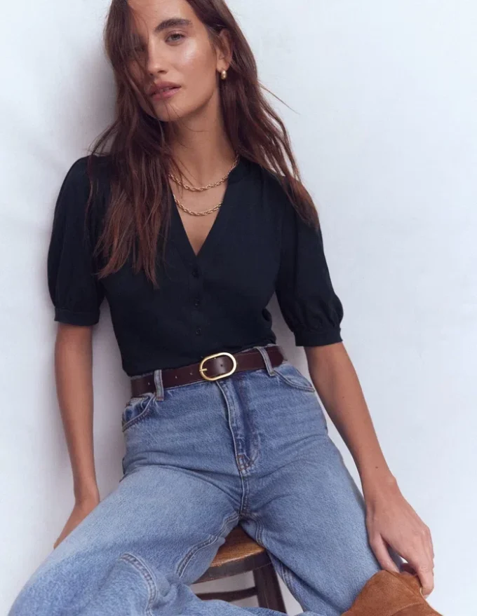 Supersoft Short Sleeve Henley Navy Supersoft Short Sleeve Henley Navy