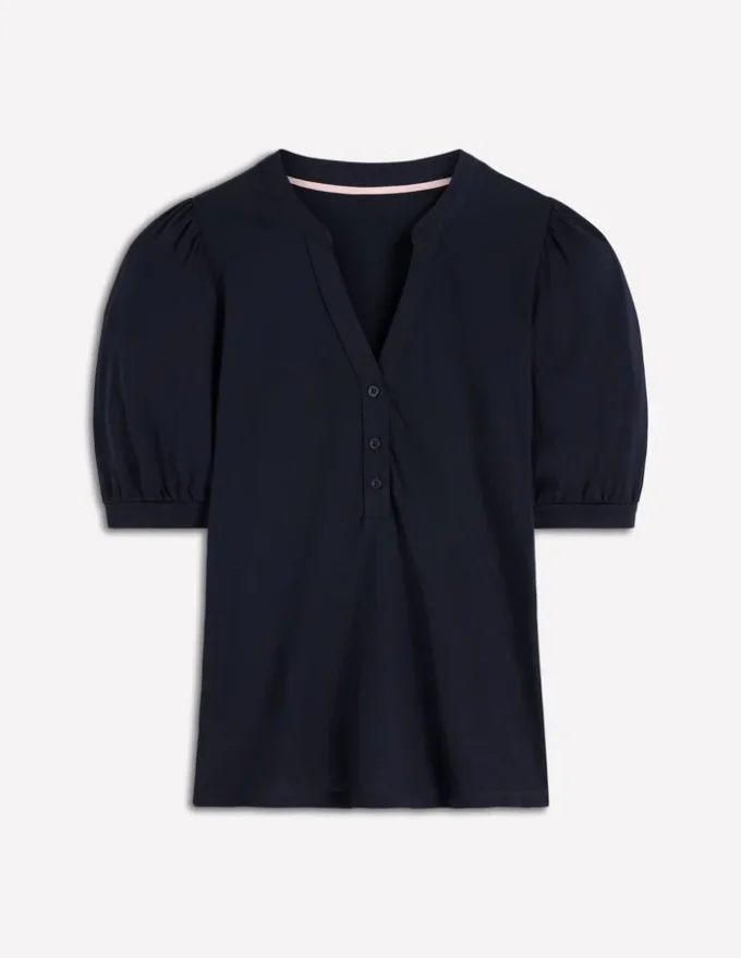 Supersoft Short Sleeve Henley Navy Supersoft Short Sleeve Henley Navy
