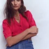 Supersoft Short Sleeve Henley Pomegranate Supersoft Short Sleeve Henley Pomegranate