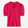 Supersoft Short Sleeve Henley Pomegranate Supersoft Short Sleeve Henley Pomegranate