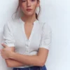 Supersoft Short Sleeve Henley White Supersoft Short Sleeve Henley White