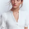 Supersoft Short Sleeve Henley White Supersoft Short Sleeve Henley White