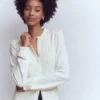 Supersoft Smocked button top Ivory Supersoft Smocked button top Ivory