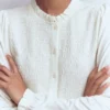 Supersoft Smocked button top Ivory Supersoft Smocked button top Ivory