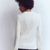 Supersoft Smocked button top Ivory Supersoft Smocked button top Ivory