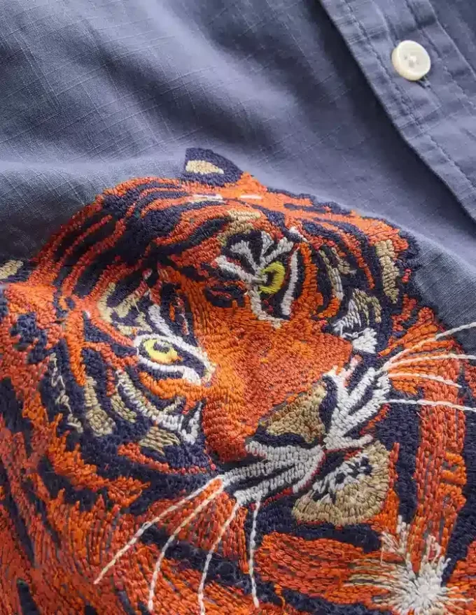 Superstitch Shirt Vintage Indigo Tiger